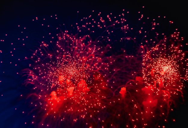 Fundos de fogos de artifício de férias com faíscas