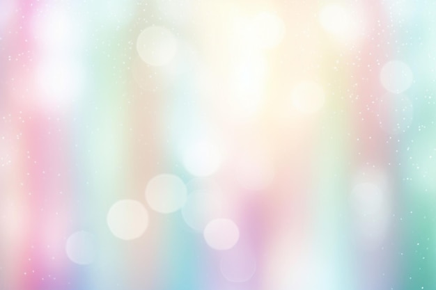 fundos de papel digital Rainbow Pastel Bokeh