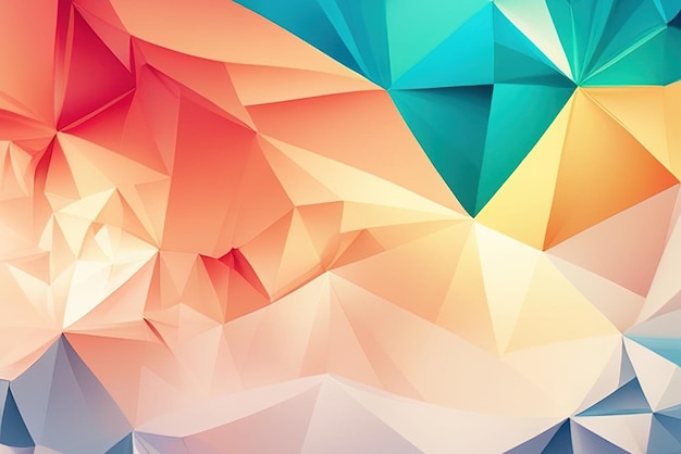 Fundos geométricos abstratos ilustração de fundo de polígono de cores completas