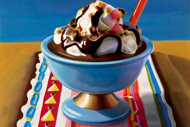 FunFilled Rocky Road Eis-Sundae-Party mit Eis