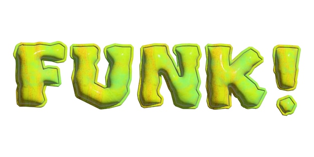 Funk-png-Typographie durchsichtiger Hintergrund
