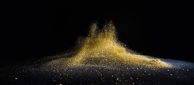 Funkeln beleuchtet Schmutzhintergrund, defocused abstraktes Twinkly Gold des Goldfunkelns beleuchtet Hintergrund.