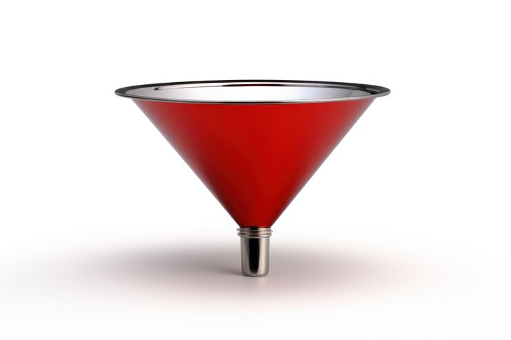 Foto funnel cocktail martini fundo branco
