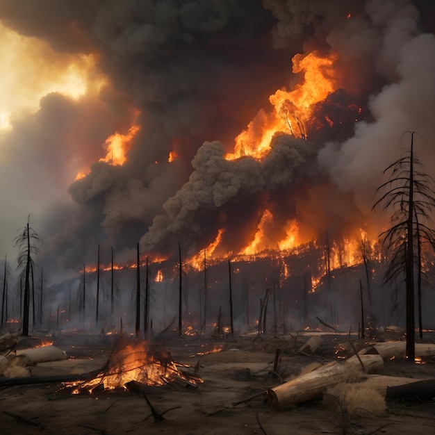 La furia de la naturaleza desatada Un vistazo a la ira de los incendios forestales