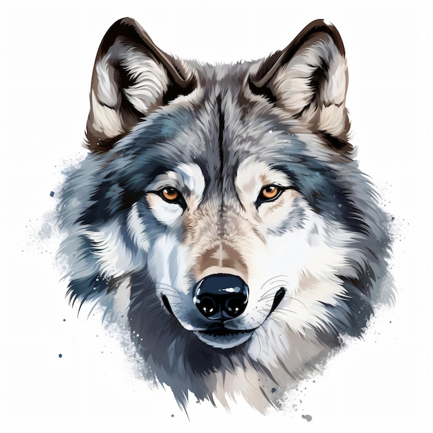 Furries Wolf Furry Clipart isoliert auf weißem Hintergrund