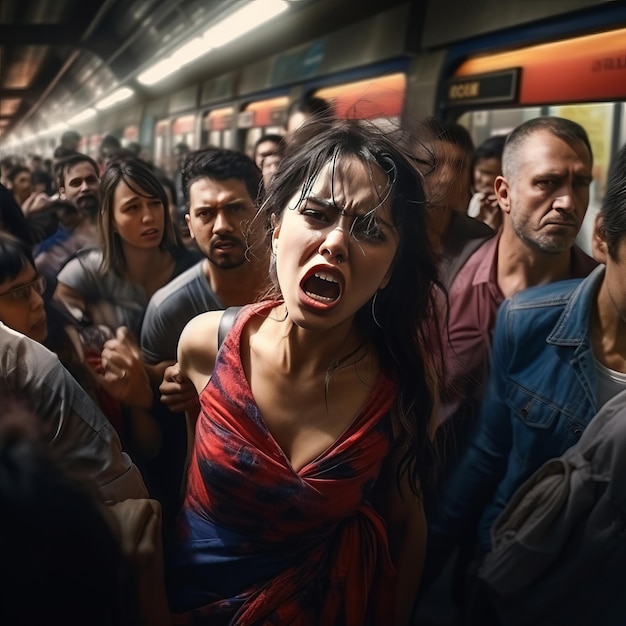 Fury desencadeou uma jornada vibrante e hiperrealista em 3D de uma mulher enfurecida no metrô da Cidade do México