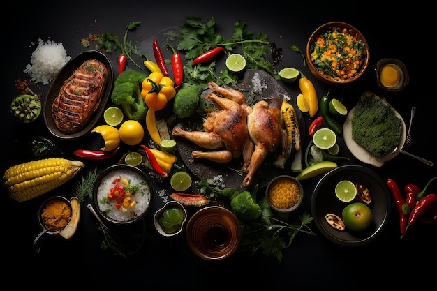 Fusion-Food-Fotografie der brasilianischen Küche