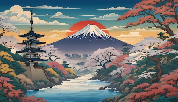 Fusión entre el Pop Art Deco y el tradicional japonés