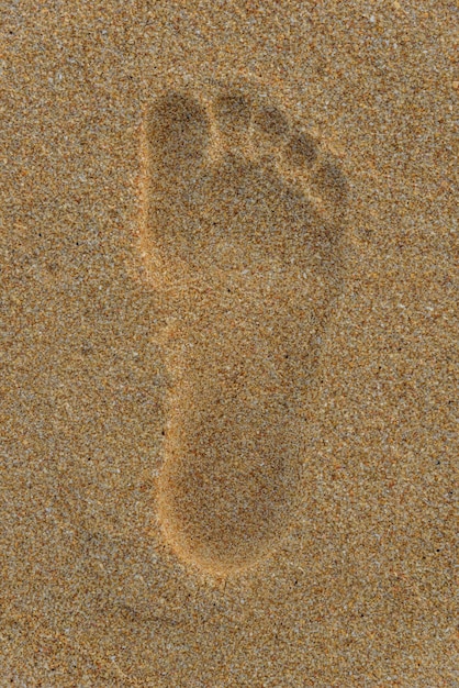 Fußabdrücke am Strand