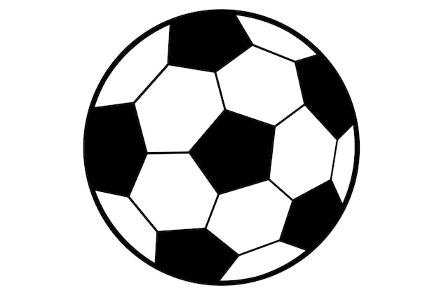 Fußball-Clip-Art-Cartoon-Schwarz-Weiß-Sport-Kick-Art