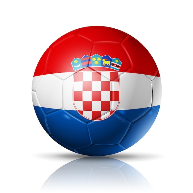 Fußball-Fußball mit kroatischer Flagge Illustration