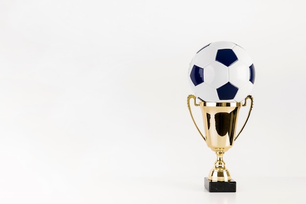 Fußball in Trophäe und Exemplar