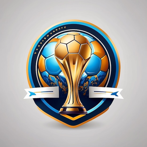 Fußball-Logo, das die prestigeträchtige Veranstaltung des Turniers ist
