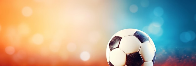 Fußball mit generativem Kopierraum