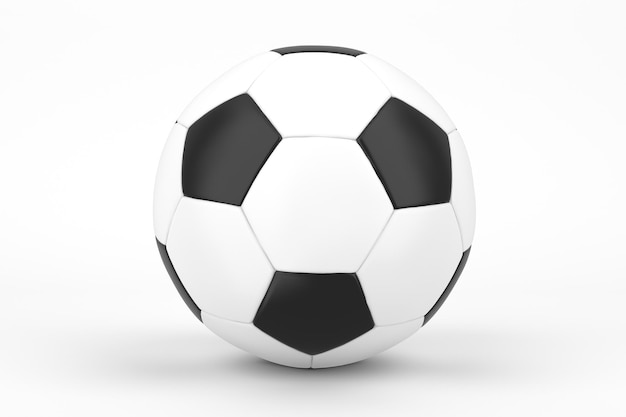 Fußball, Vorderseite, Freigestellt, In, Weiß, Hintergrund