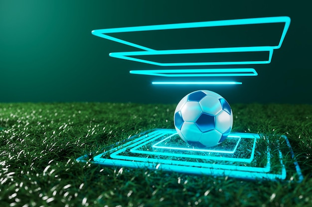 Fußballbälle 3D-Objekt Sportball Gestaltungselement