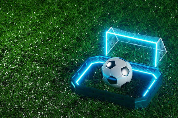 Fußballbälle Objekt Sportball 3D-Design Fußballelement c