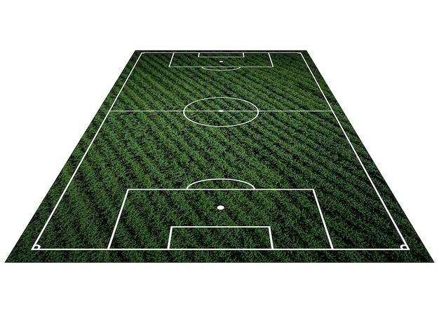 Fußballplatz-Konzept
