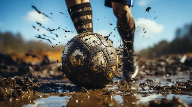 Fußballschuh HD 8K Wallpaper Stock Photographic Image