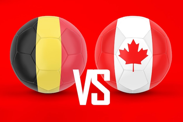 Fußballspiel Belgien gegen Kanada