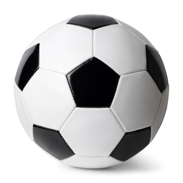 Fußballspieler, der auf weißem Hintergrund mit Abschnittspfad isoliert ist