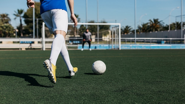 Foto fußballspielertraining