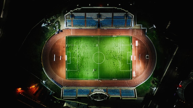 Foto fußballstadion in der stadt