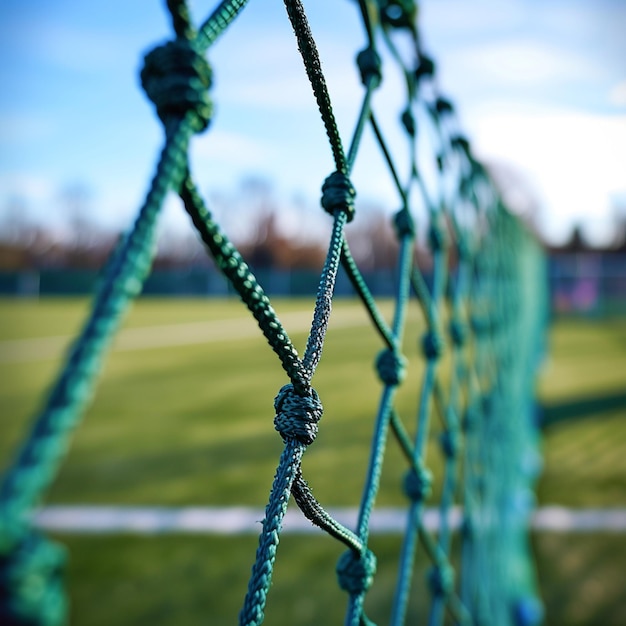 Fußballtor-Netzbild für die Komposition