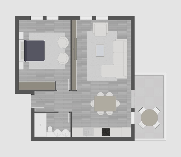 Fußbodenplan