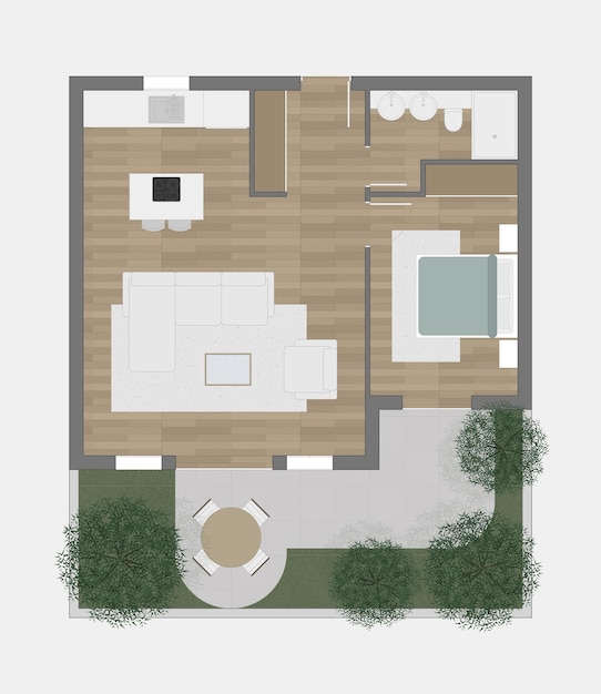 Fußbodenplan