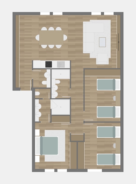 Fußbodenplan