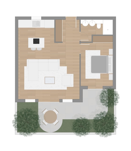 Fußbodenplan