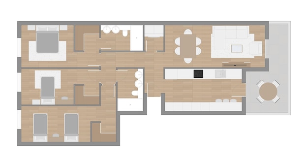 Fußbodenplan