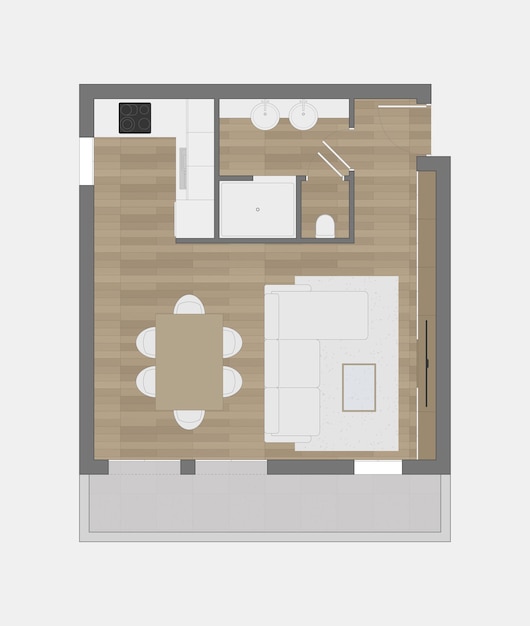 Fußbodenplan