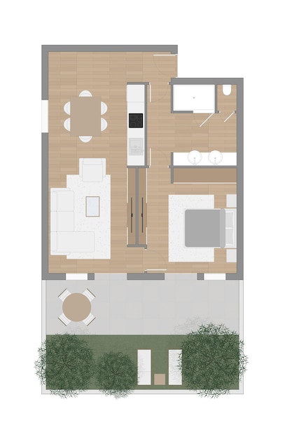 Fußbodenplan