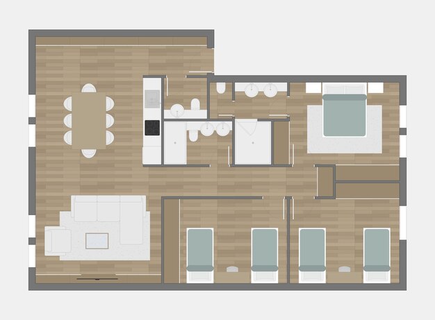 Fußbodenplan