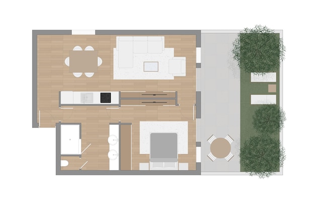 Fußbodenplan