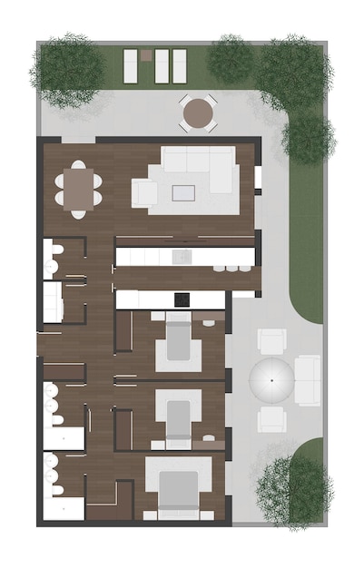 Fußbodenplan