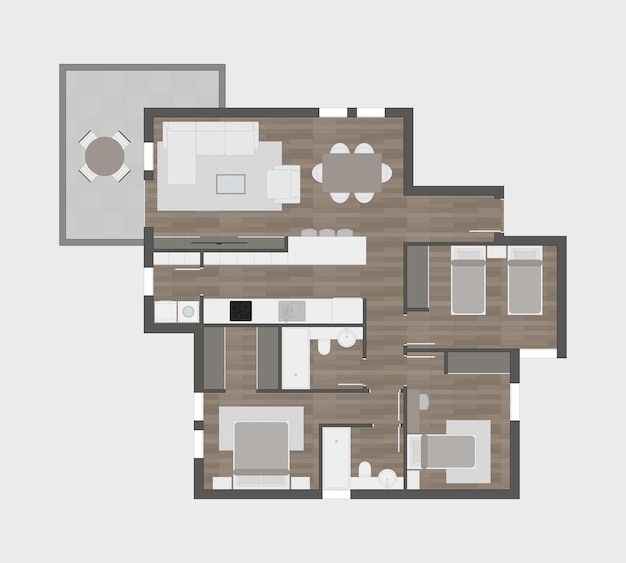 Fußbodenplan