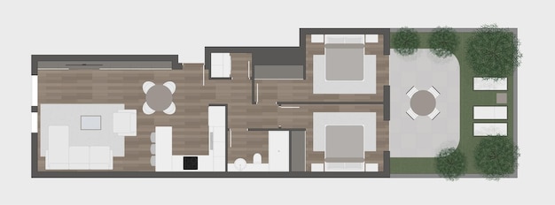 Fußbodenplan