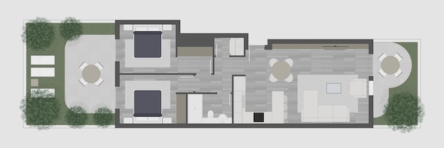 Fußbodenplan