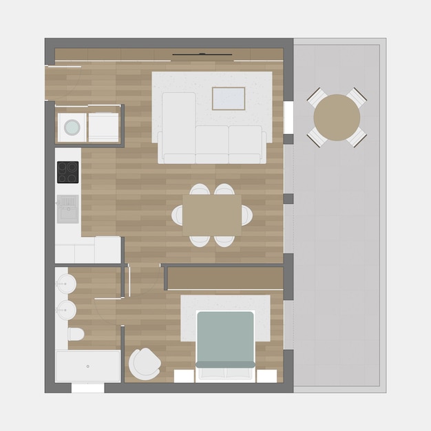 Fußbodenplan