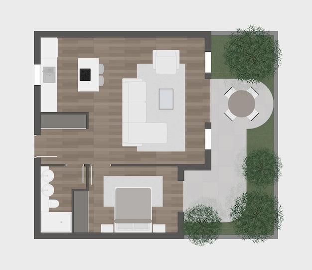 Fußbodenplan