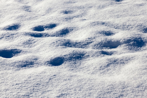 Fußspuren im Schnee