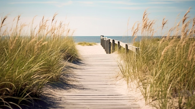 Fußweg zum Strand