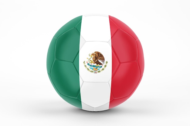 Foto fútbol de bandera de méxico