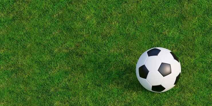 Fútbol o fútbol en la textura del césped de hierba verde