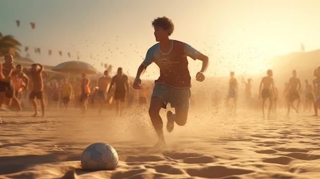 El fútbol de playa y el fútbol de playa generan