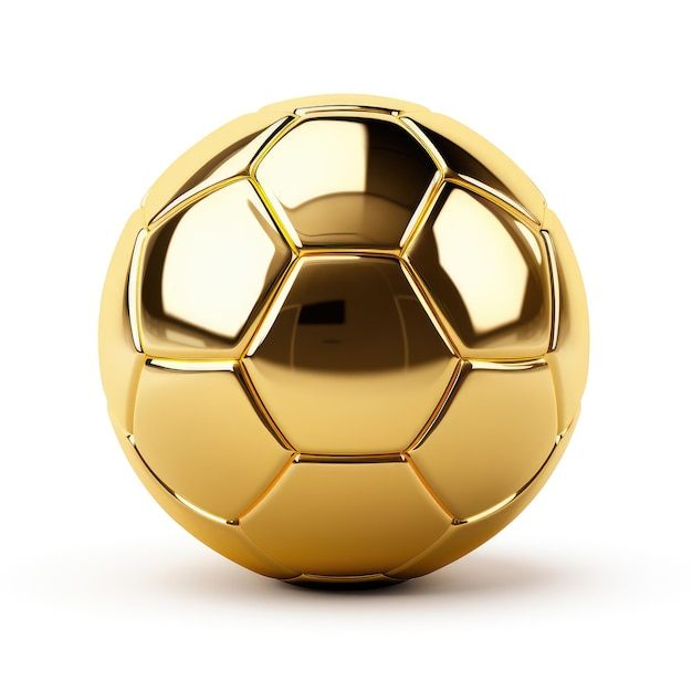 Foto futebol de futebol dourado