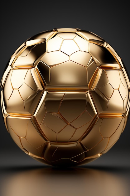 futebol dourado em um fundo branco HD 8K papel de parede Imagem Fotográfica